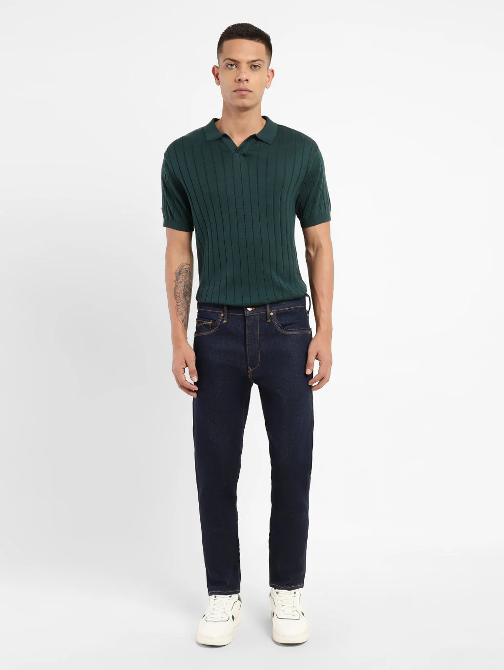 Men's Redloop 512 Blue Slim Tapered Fit Mid Rise Jeans - Image 8