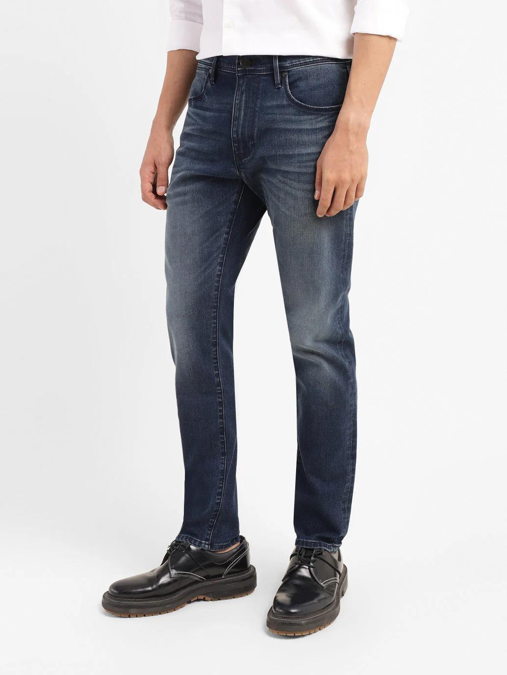 Men's Redloop 512 Blue Slim Tapered Fit Mid Rise Jeans - Image 6