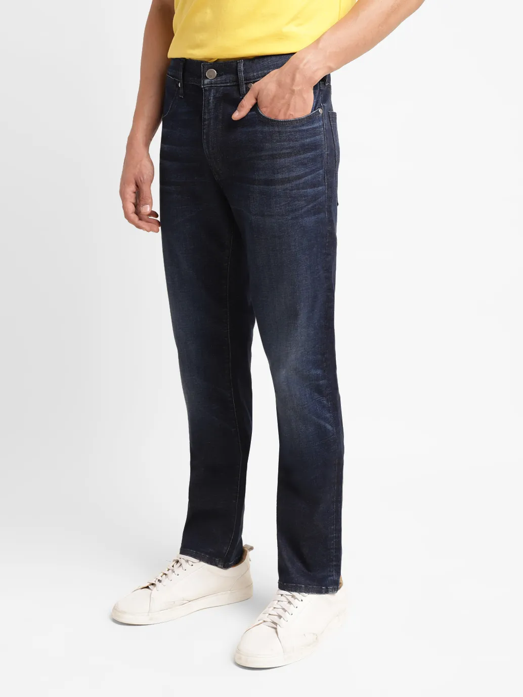 Men's Redloop 512 Blue Slim Tapered Fit Mid Rise Jeans - Image 5