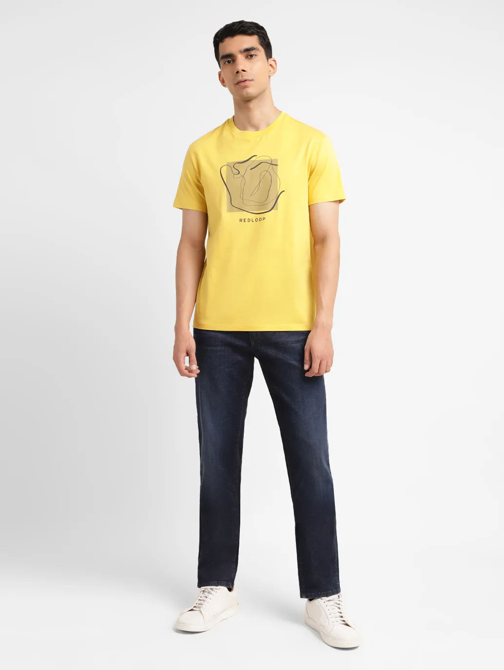 Men's Redloop 512 Blue Slim Tapered Fit Mid Rise Jeans - Image 8