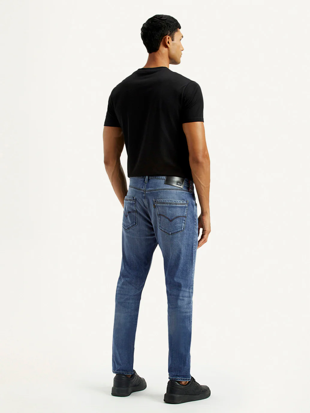 Men's Redloop 512 Dark Indigo Slim Tapered Fit Mid Rise Jeans - Image 3