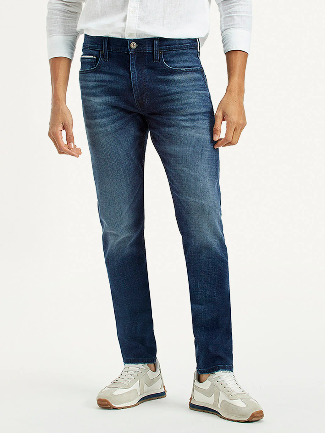 Men's 512 Dark Indigo Slim Tapered Fit Mid Rise Jeans - Image 2