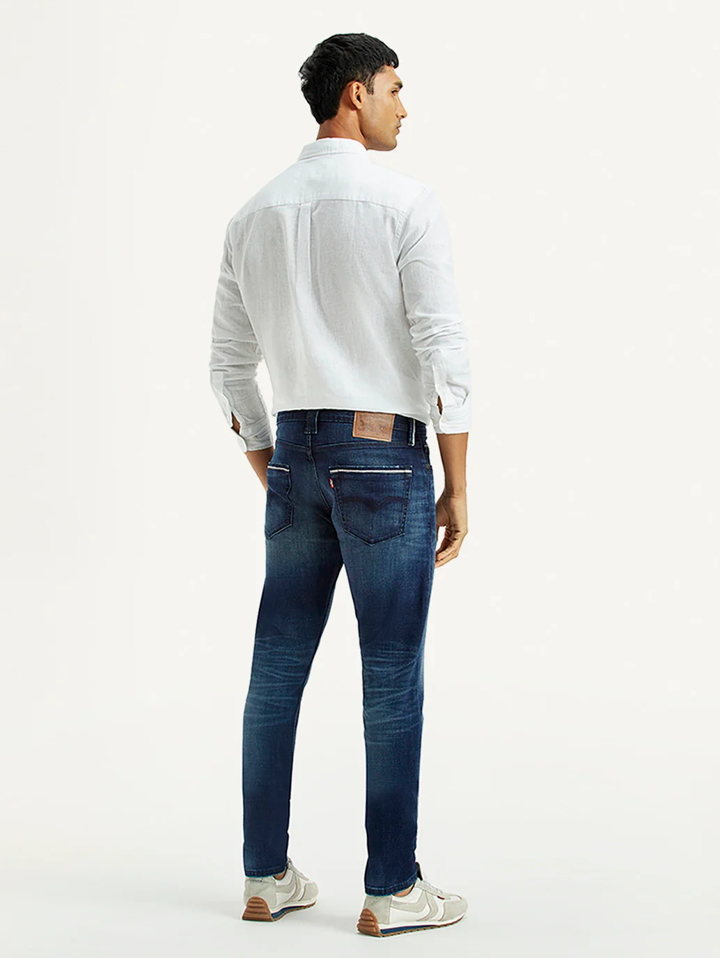 Men's 512 Dark Indigo Slim Tapered Fit Mid Rise Jeans - Image 3