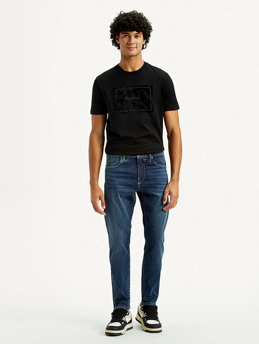 Men's Redloop 512 Dark Indigo Slim Tapered Fit Innovation Stretch Jeans - Image 2