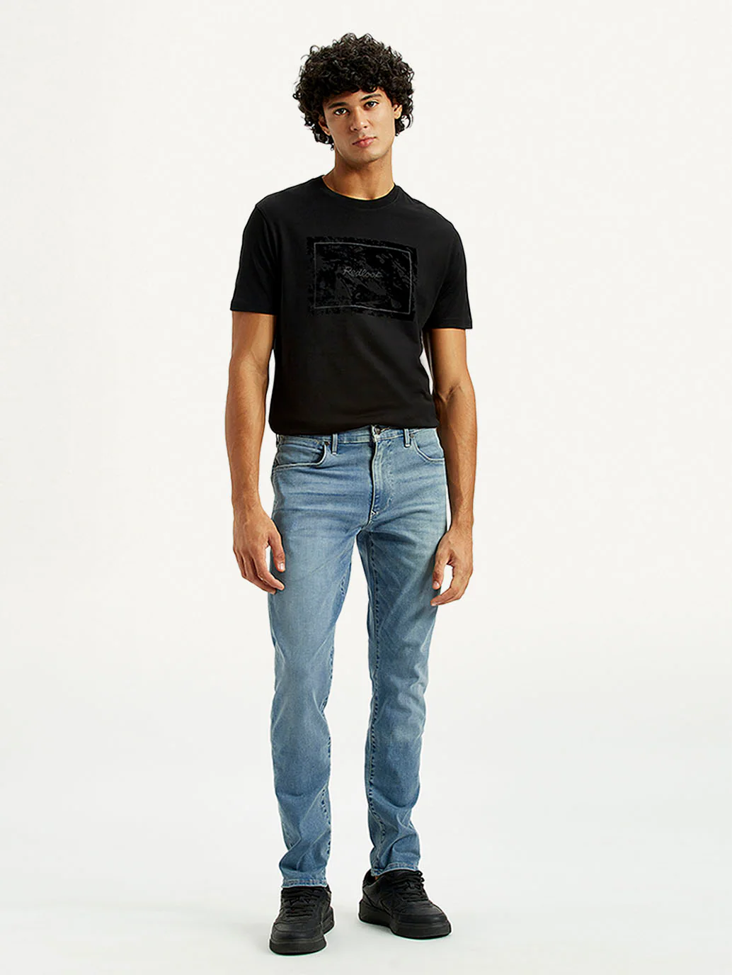 Men's Redloop 512 Dark Indigo Slim Tapered Fit Innovation Stretch Jeans - Image 2