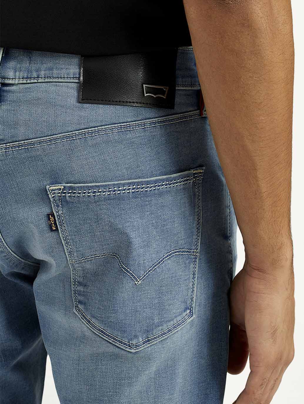 Men's Redloop 512 Dark Indigo Slim Tapered Fit Innovation Stretch Jeans - Image 6