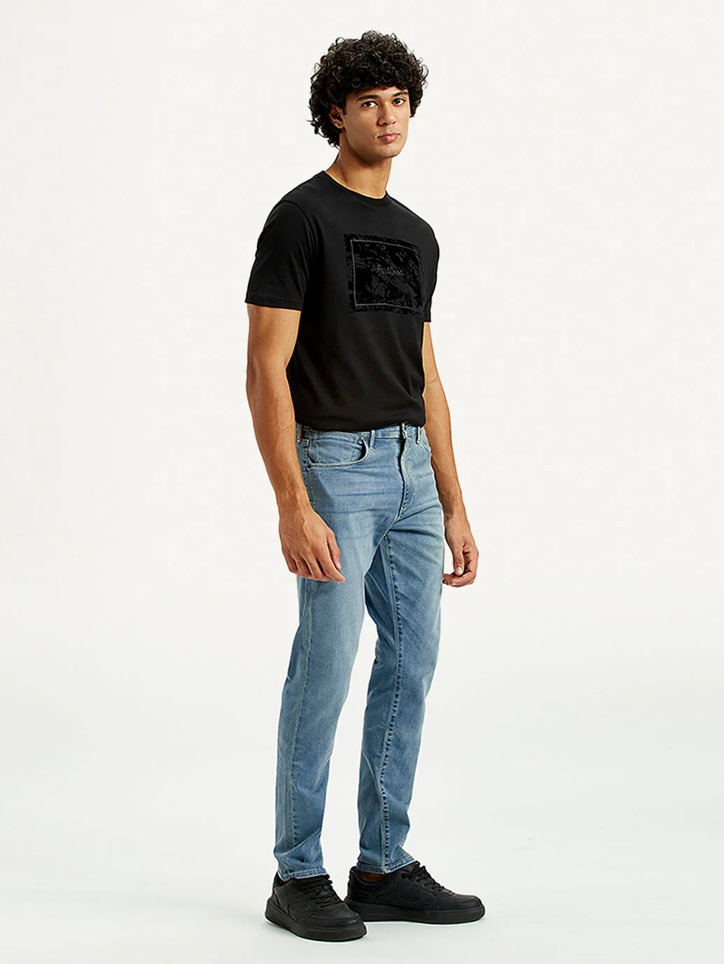Men's Redloop 512 Dark Indigo Slim Tapered Fit Innovation Stretch Jeans - Image 7
