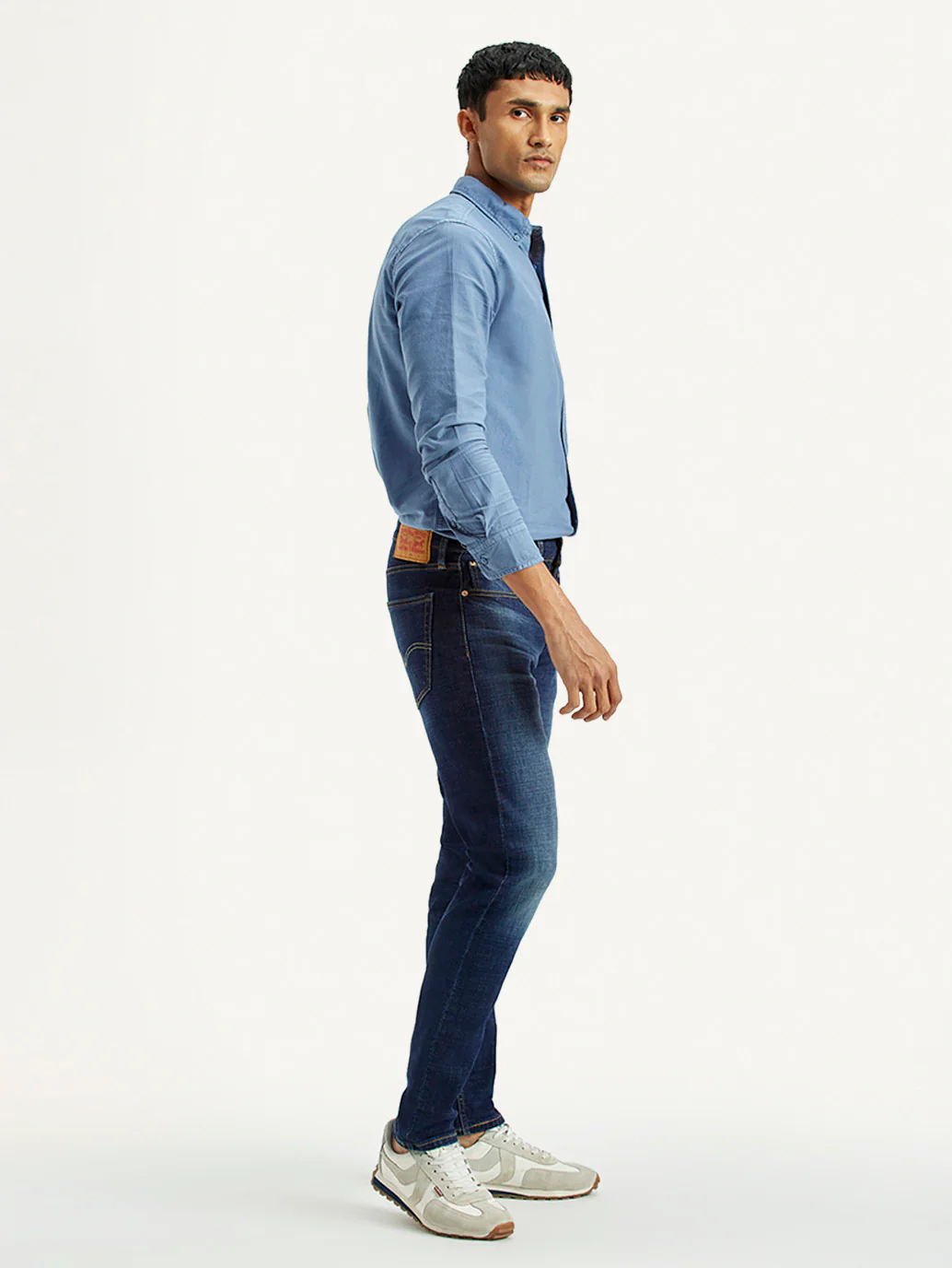 Men's 512 Dark Indigo Slim Tapered Fit Mid Rise Jeans - Image 3