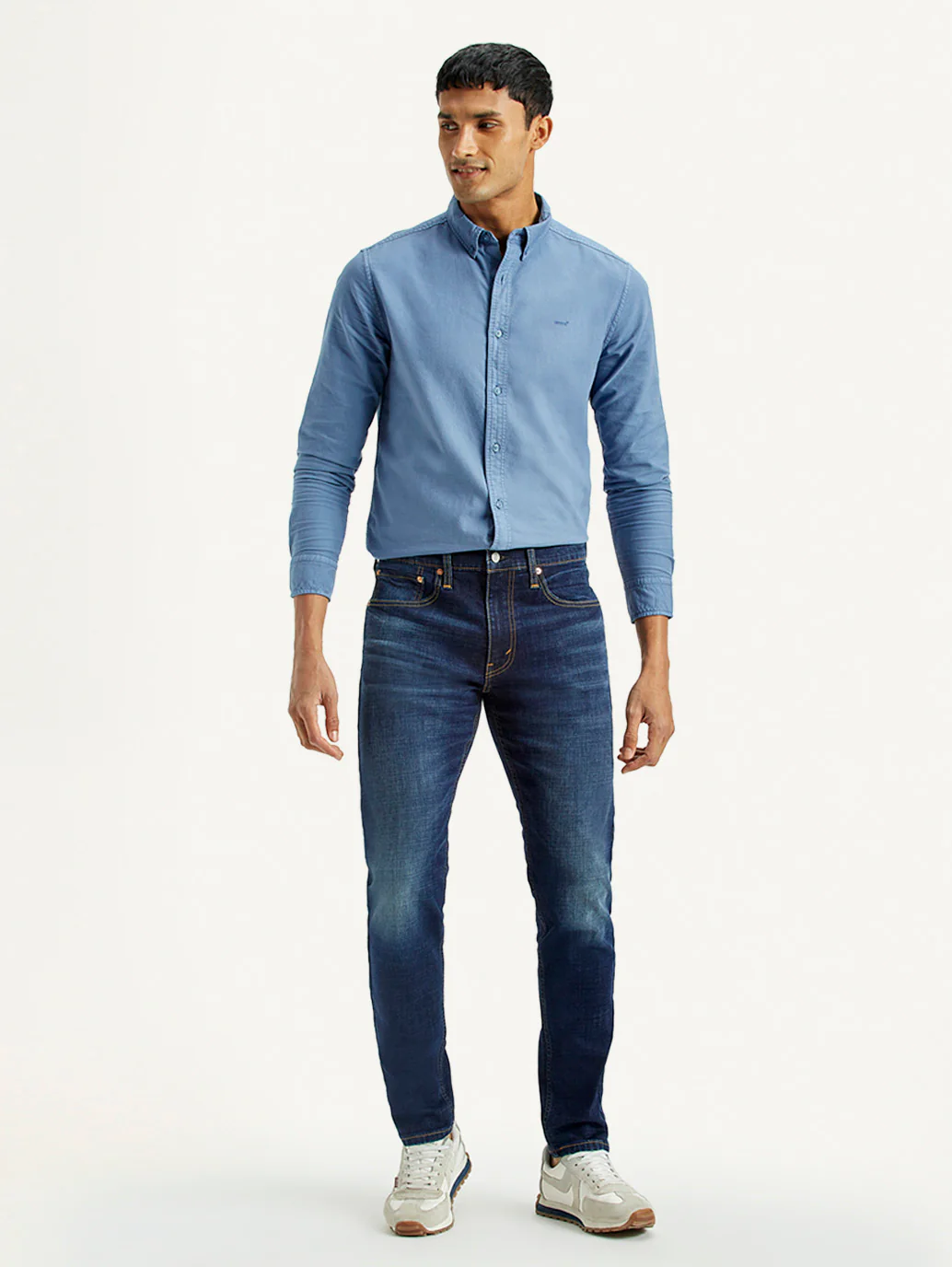 Men's 512 Dark Indigo Slim Tapered Fit Mid Rise Jeans - Image 6