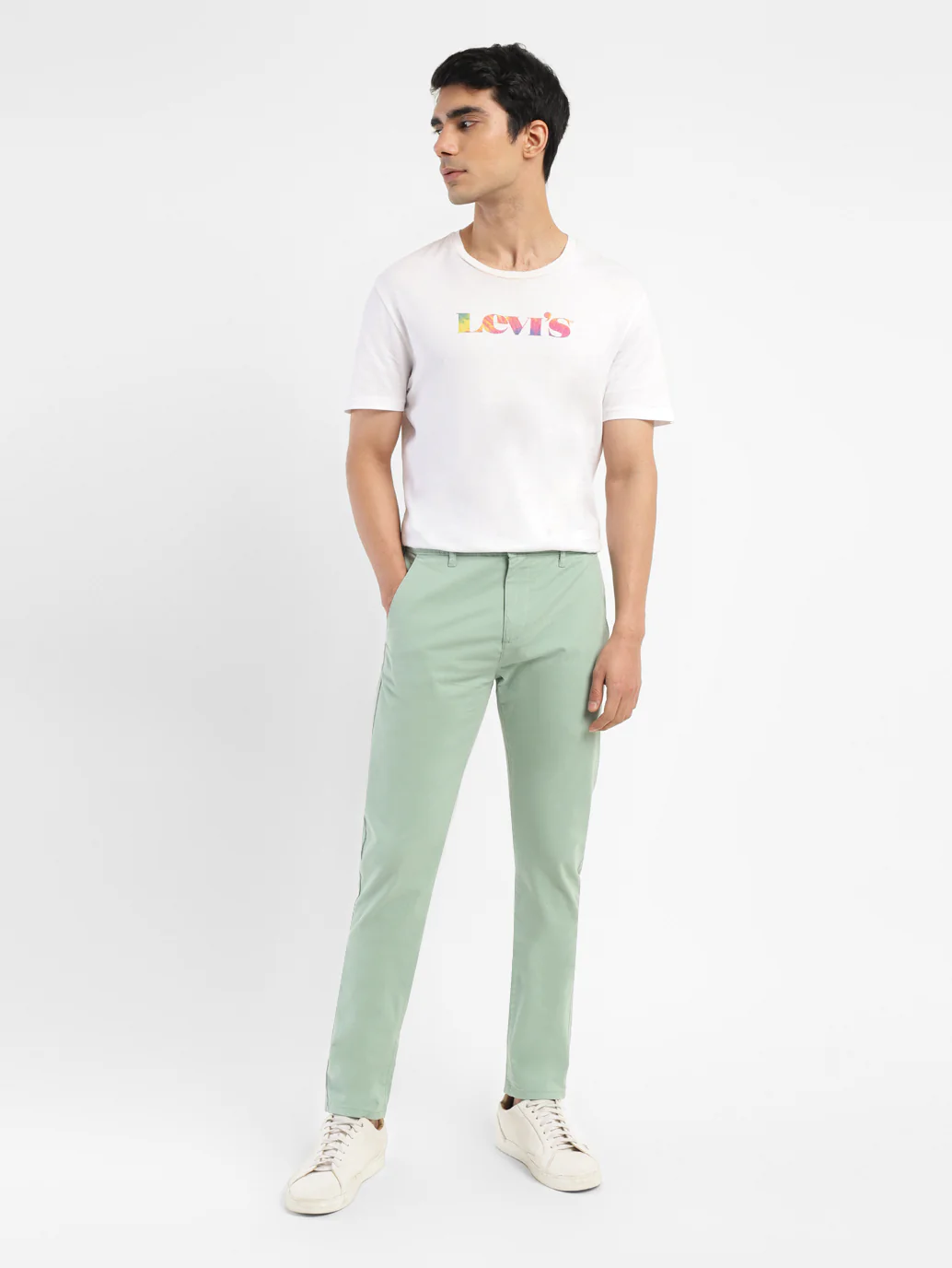 Men's 512 Green Slim Tapered Fit Chinos - Image 11
