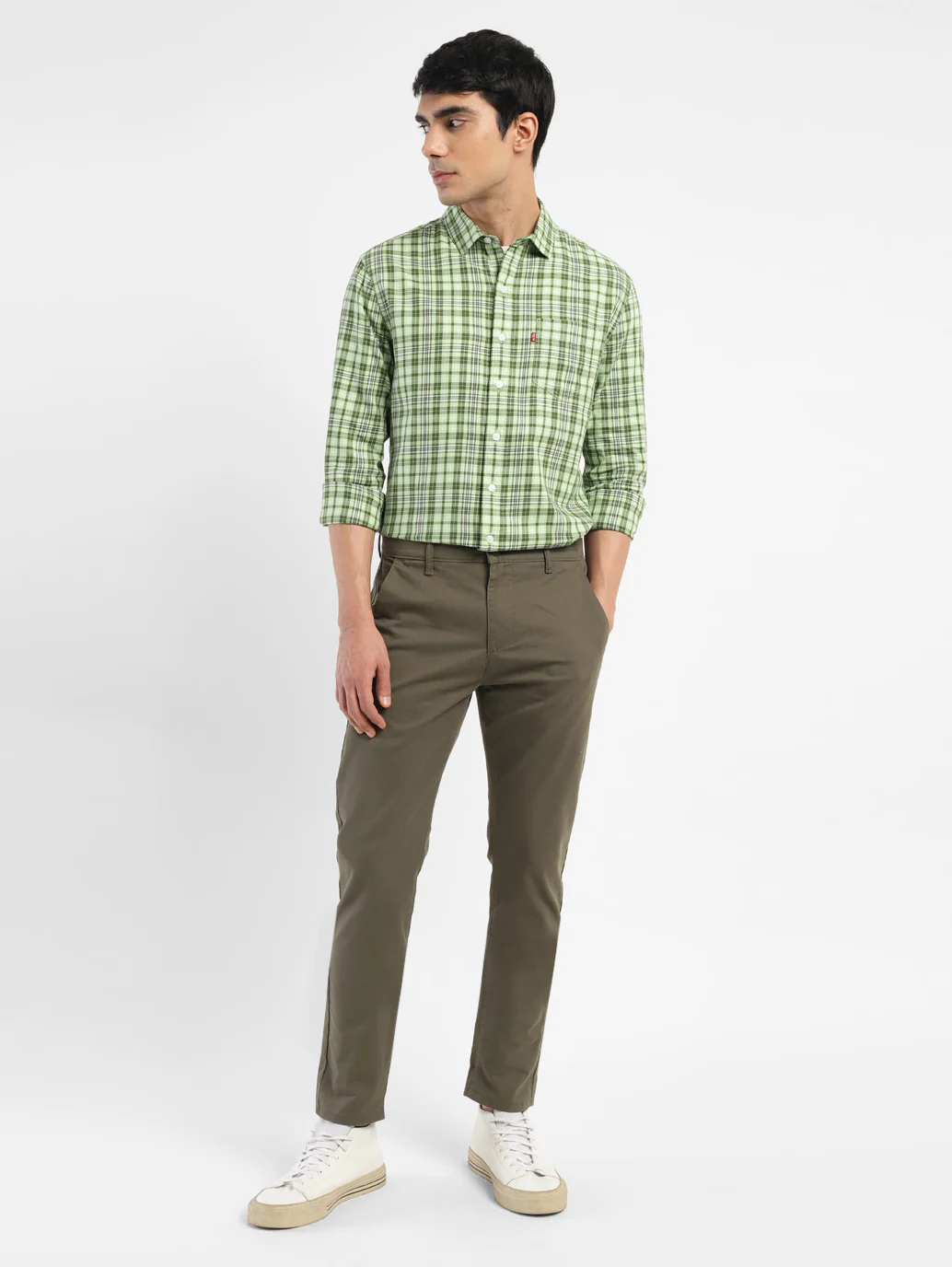 Men's 512 Green Slim Tapered Fit Chinos - Image 11