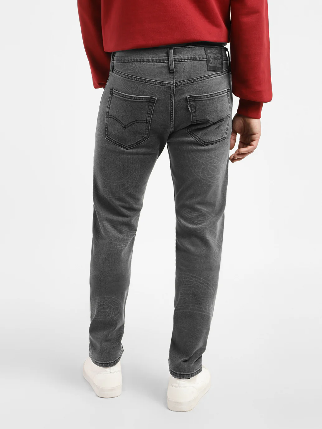 Men's 512 Grey Slim Tapered Fit Mid Rise Jeans - Image 2