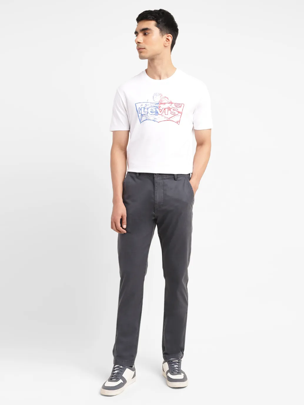 Men's 512 Grey Slim Tapered Fit chinos - Image 8