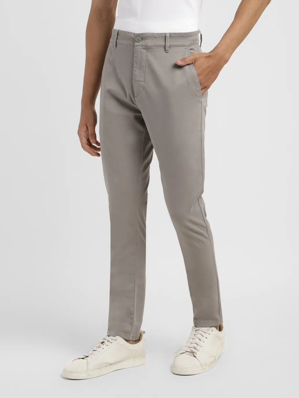 Men's 512 Grey Slim Tapered Fit Chinos - Image 5