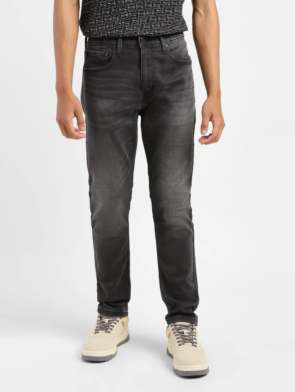 Men's 512 Grey Slim Tapered Fit Mid Rise Jeans - Image 2