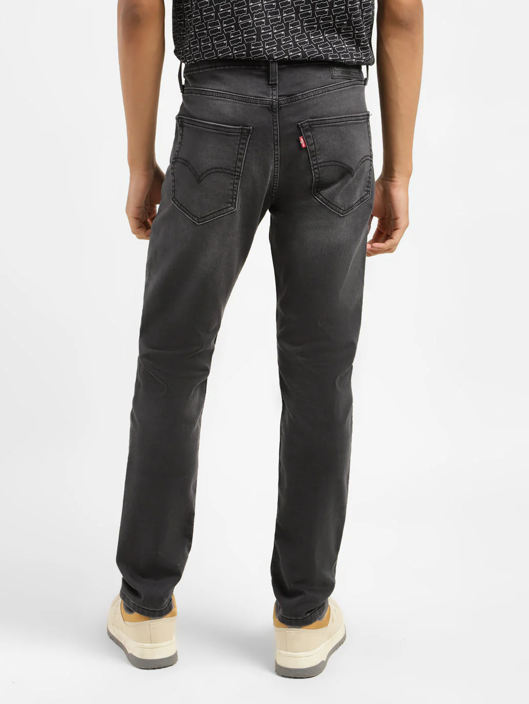 Men's 512 Grey Slim Tapered Fit Mid Rise Jeans - Image 3