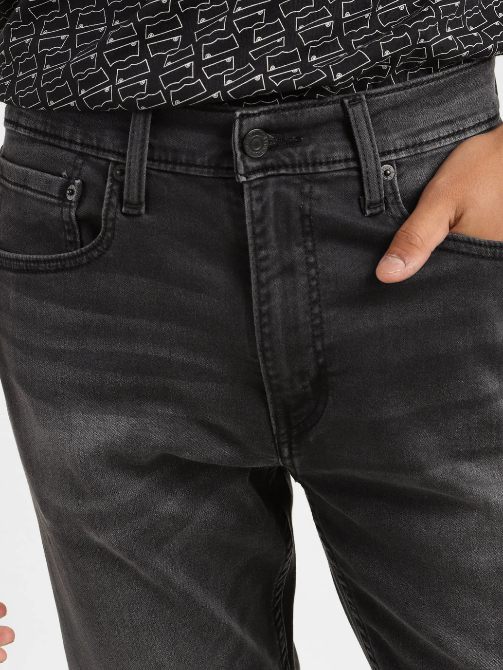 Men's 512 Grey Slim Tapered Fit Mid Rise Jeans - Image 7