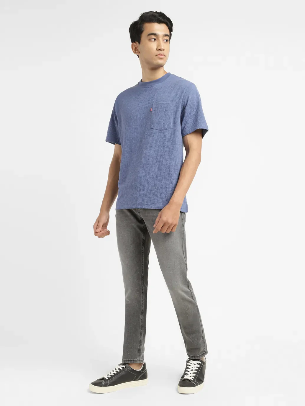 Men's 512 Light Grey Slim Tapered Fit Mid Rise Jeans