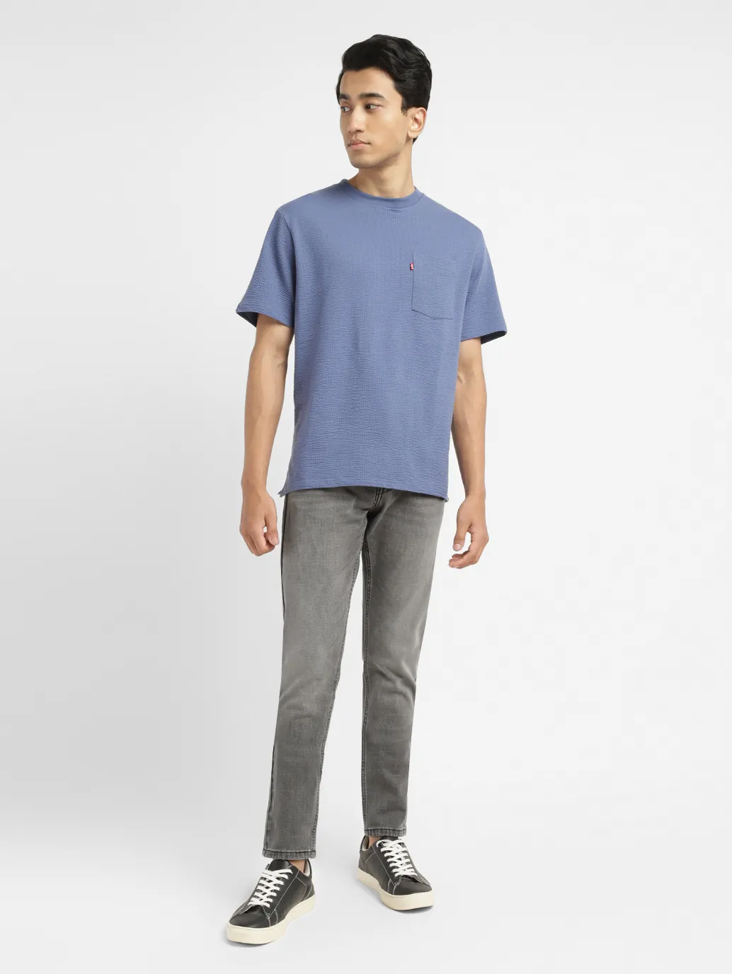 Men's 512 Light Grey Slim Tapered Fit Mid Rise Jeans - Image 8