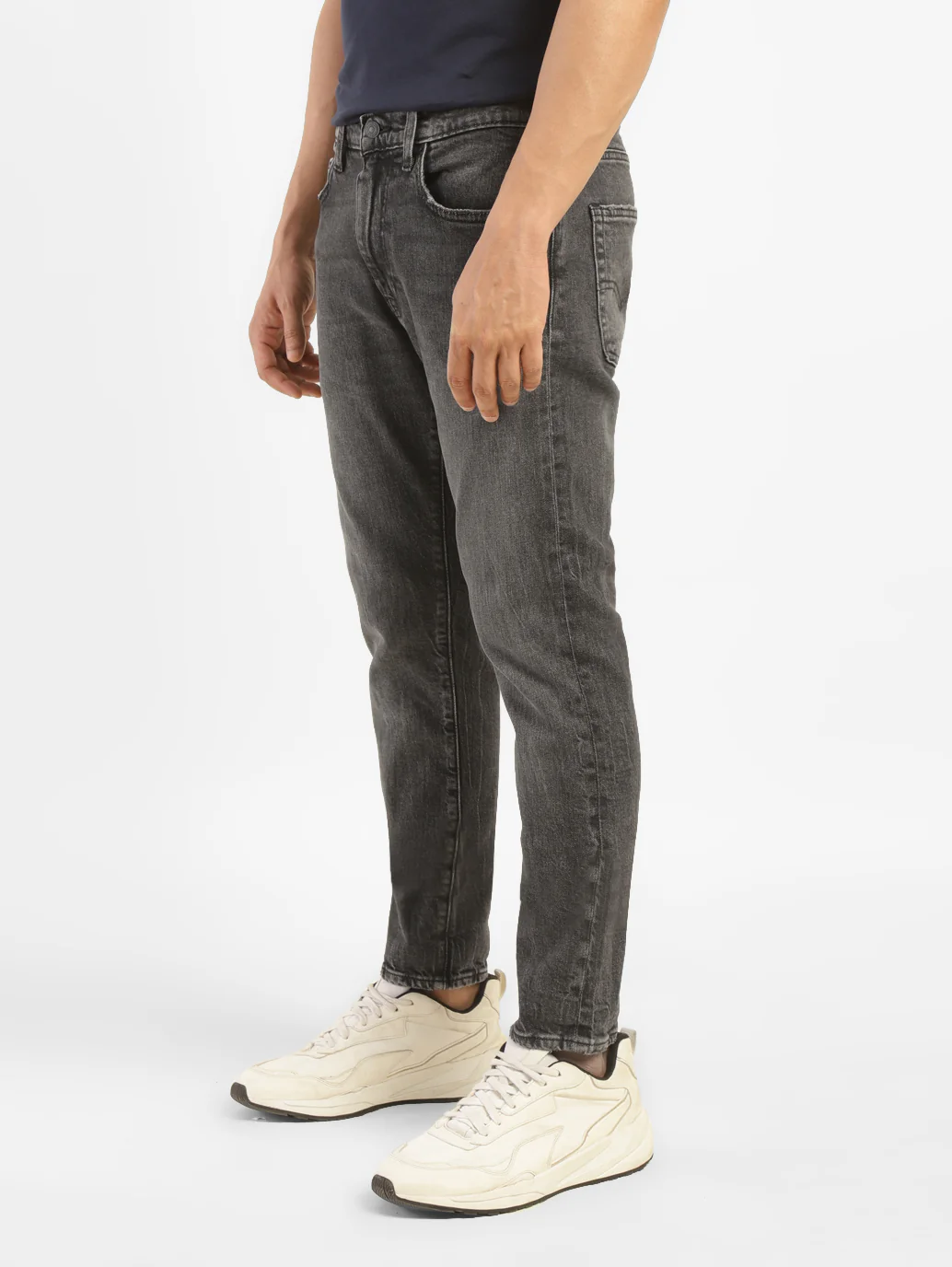 Men's 512 Grey Slim Tapered Fit Mid Rise Jeans - Image 5