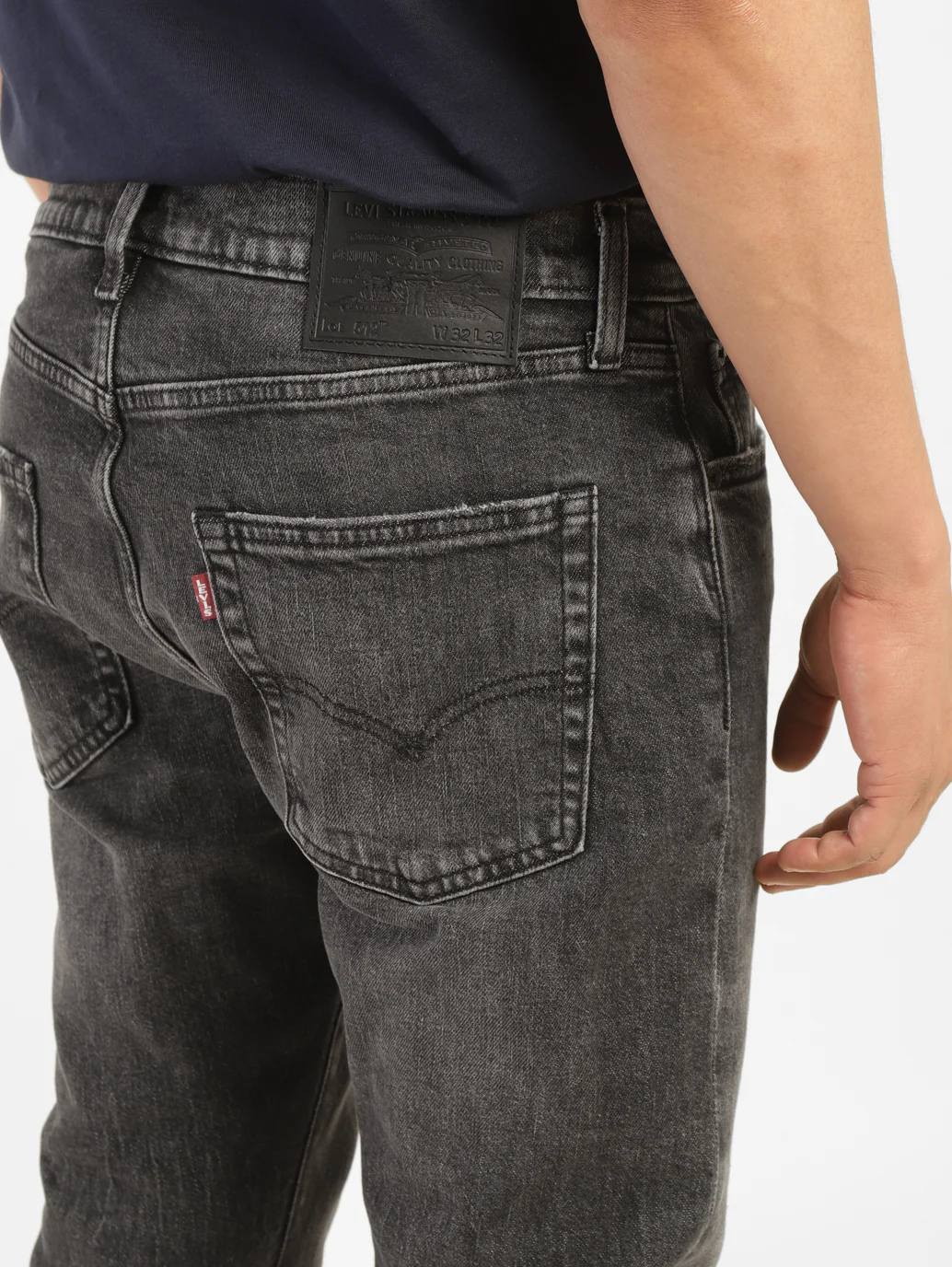 Men's 512 Grey Slim Tapered Fit Mid Rise Jeans - Image 7