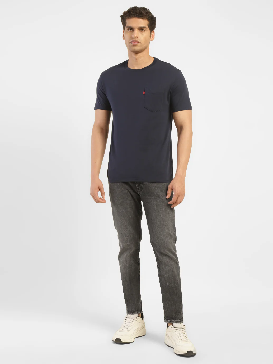 Men's 512 Grey Slim Tapered Fit Mid Rise Jeans - Image 8