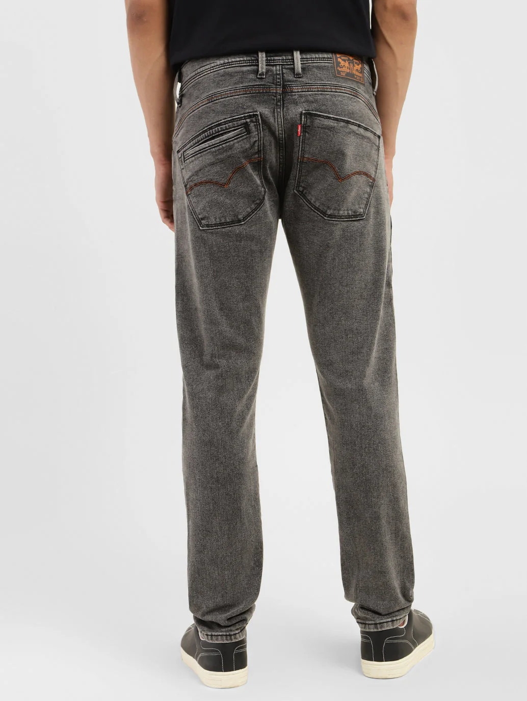 Men's 512 Grey Slim Tapered Fit Mid Rise Jeans - Image 3