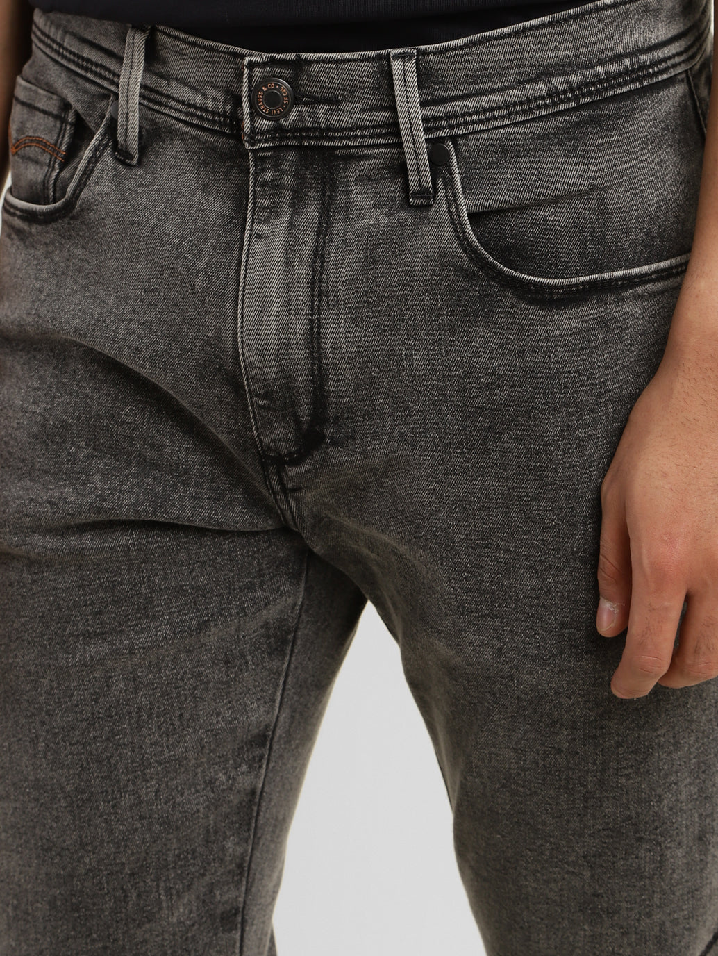 Men's 512 Grey Slim Tapered Fit Mid Rise Jeans - Image 6
