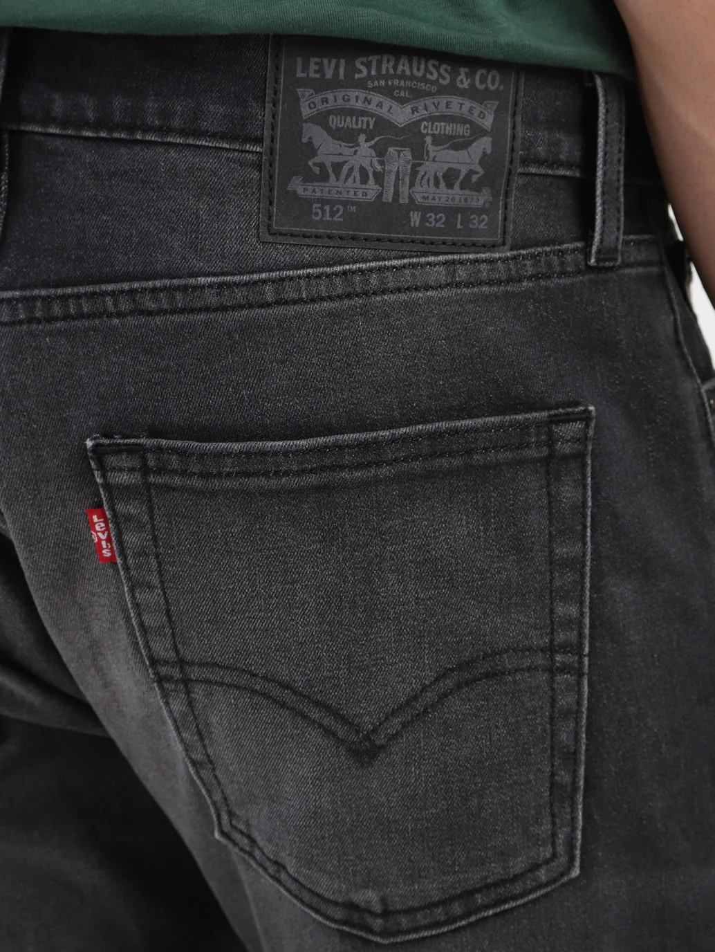 Men's 512 Grey Slim Tapered Fit Mid Rise Jeans - Image 7