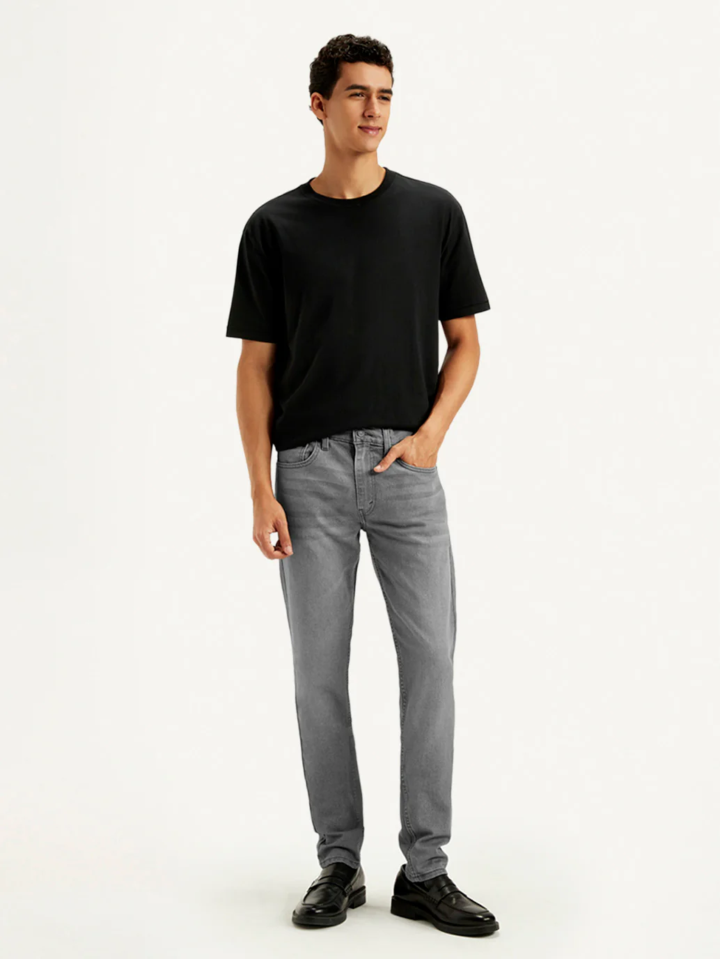 Men's 512 Grey Slim Tapered Fit Mid Rise Jeans