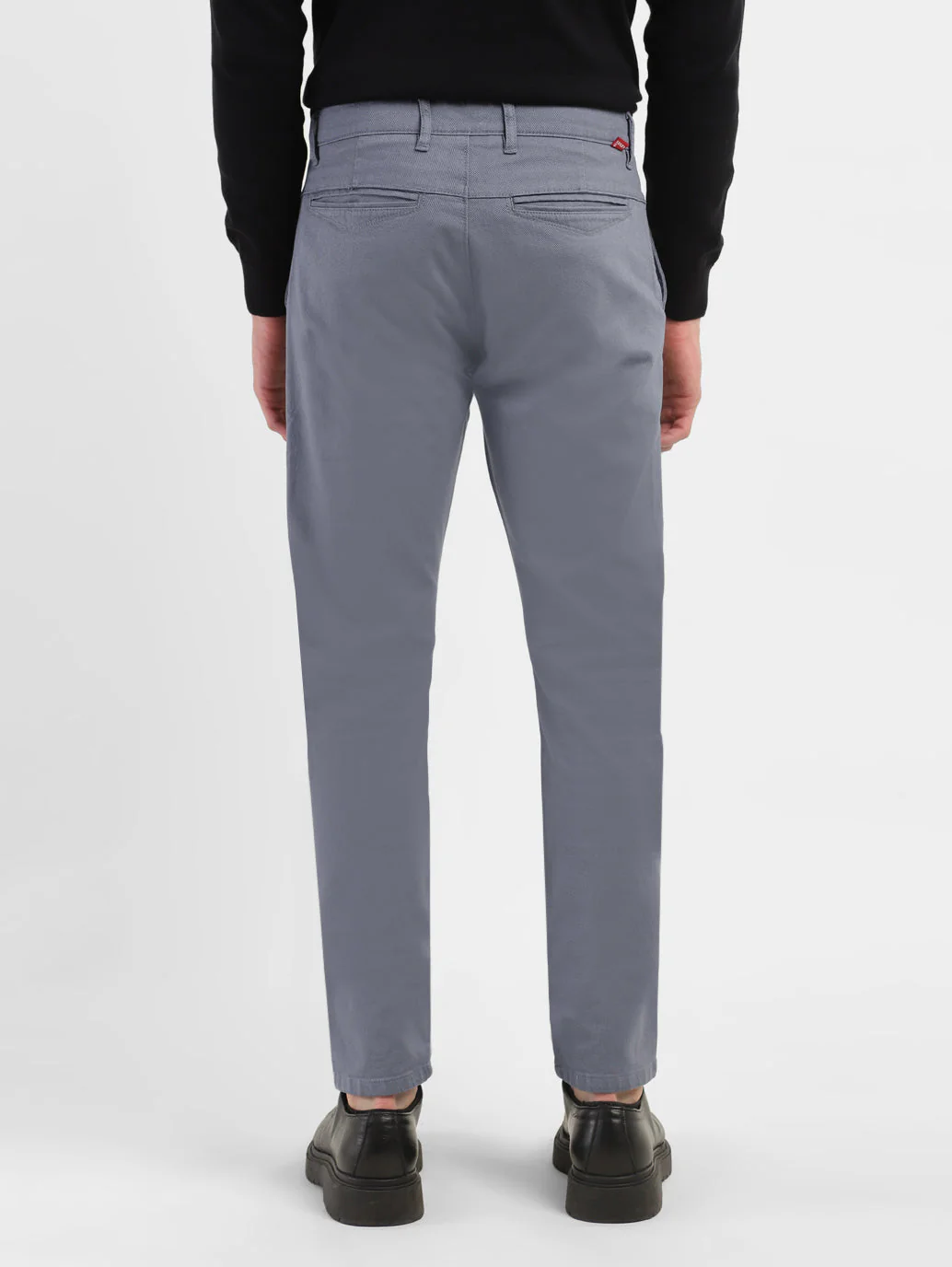 Men's 512 Grey Slim Tapered Fit Trousers - Image 3