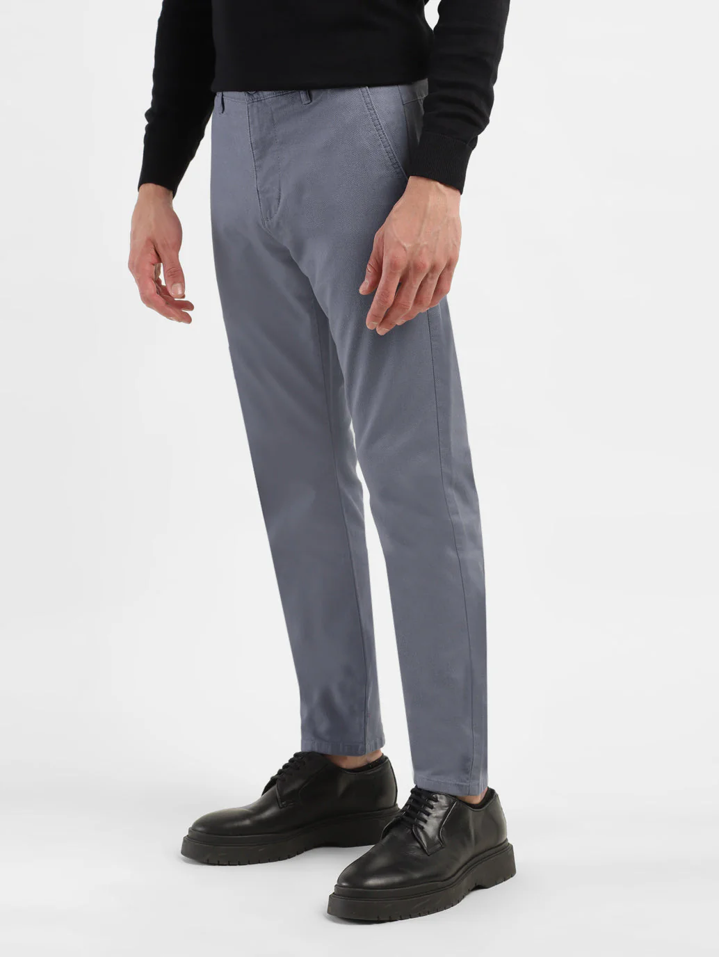 Men's 512 Grey Slim Tapered Fit Trousers - Image 5