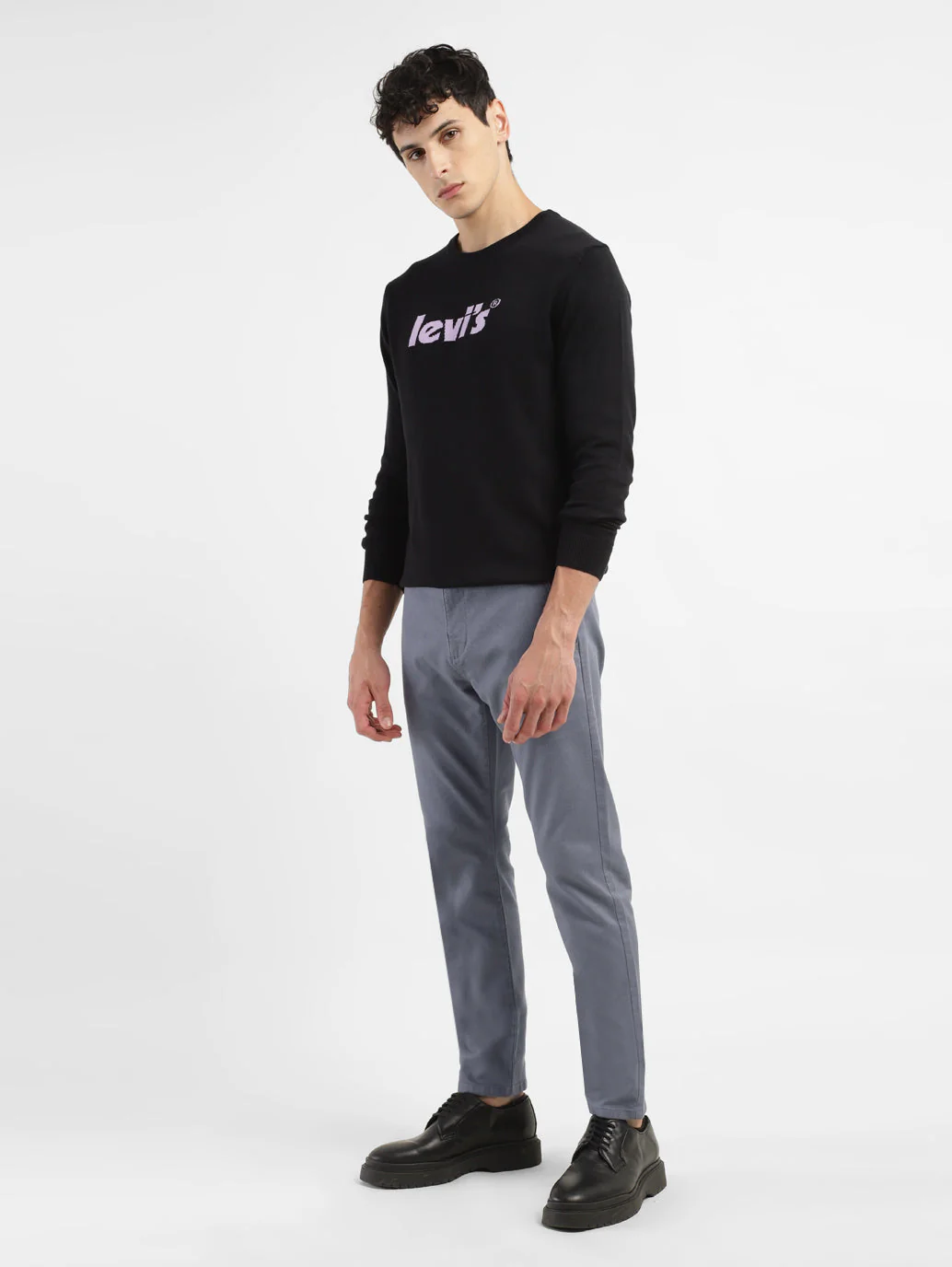 Men's 512 Grey Slim Tapered Fit Trousers - Image 8