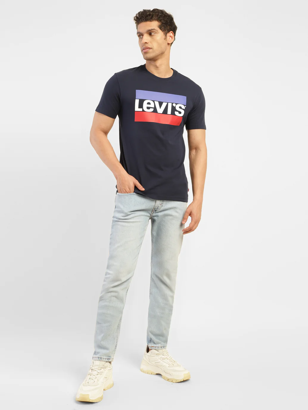 Men's 512 Blue Slim Tapered Fit Mid Rise Jeans