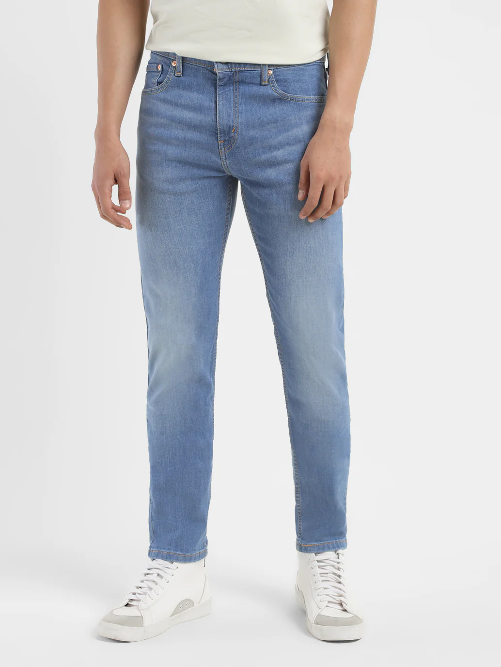 Men's 512 Blue Slim Tapered Fit Mid Rise Jeans