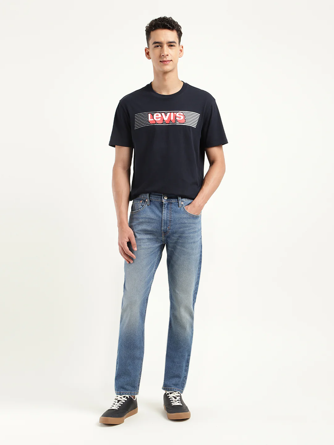 Men's 512 Blue Slim Tapered Fit Mid Rise Jeans - Image 2