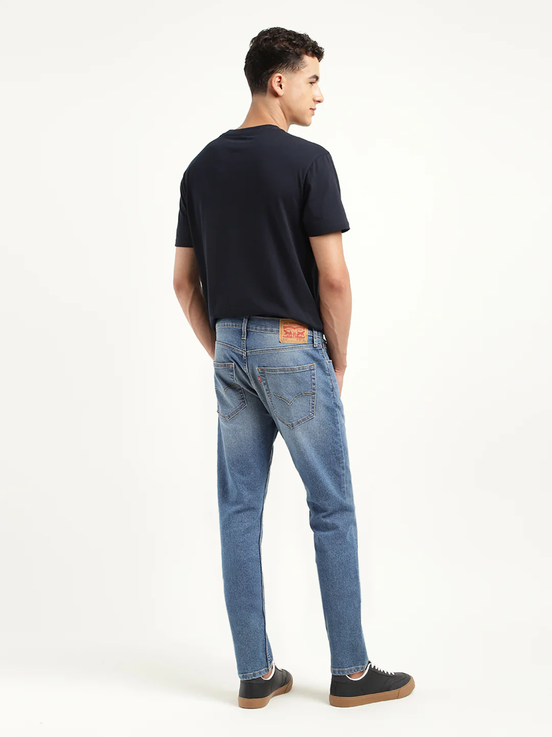 Men's 512 Blue Slim Tapered Fit Mid Rise Jeans - Image 3