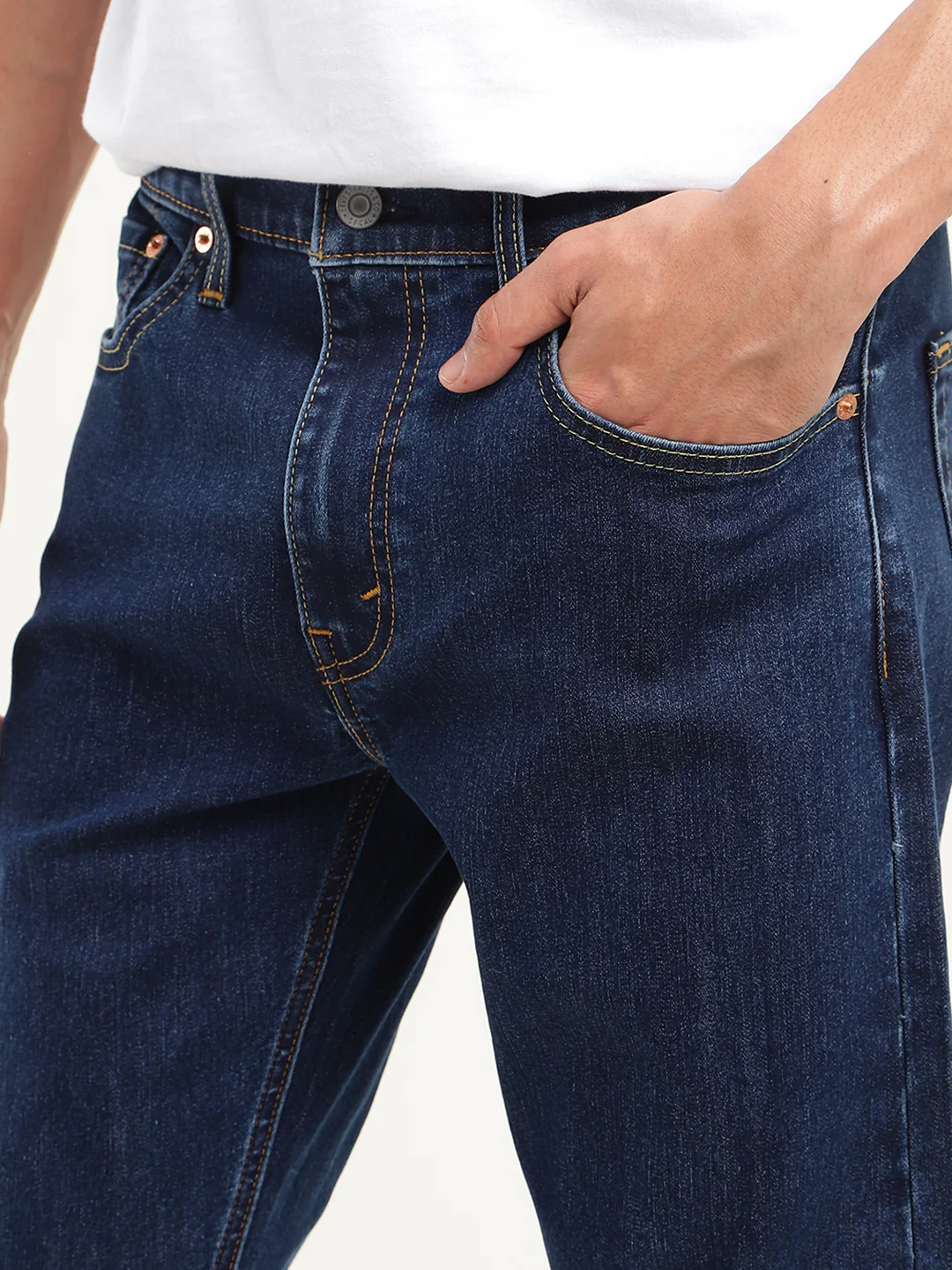 Men's 512 Blue Slim Tapered Fit Mid Rise Jeans - Image 5