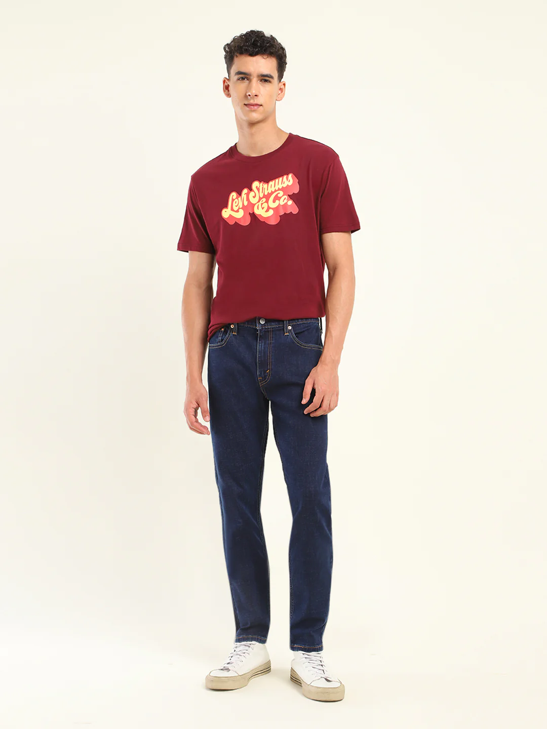 Men's 512 Blue Slim Tapered Fit Mid Rise Jeans