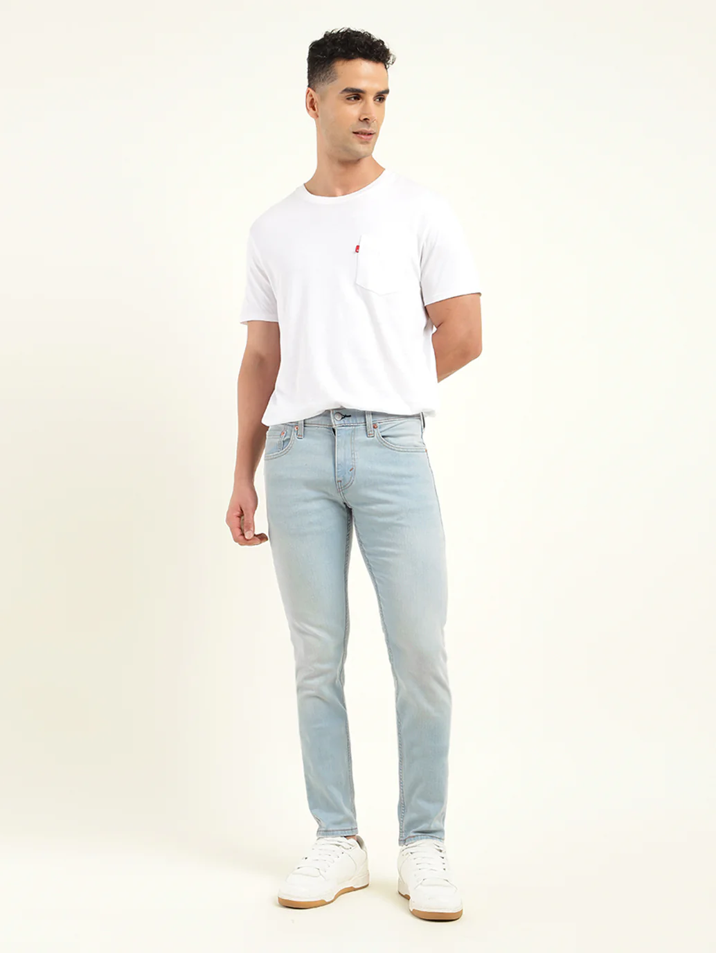 Men's 512 Blue Slim Tapered Fit Mid Rise Jeans