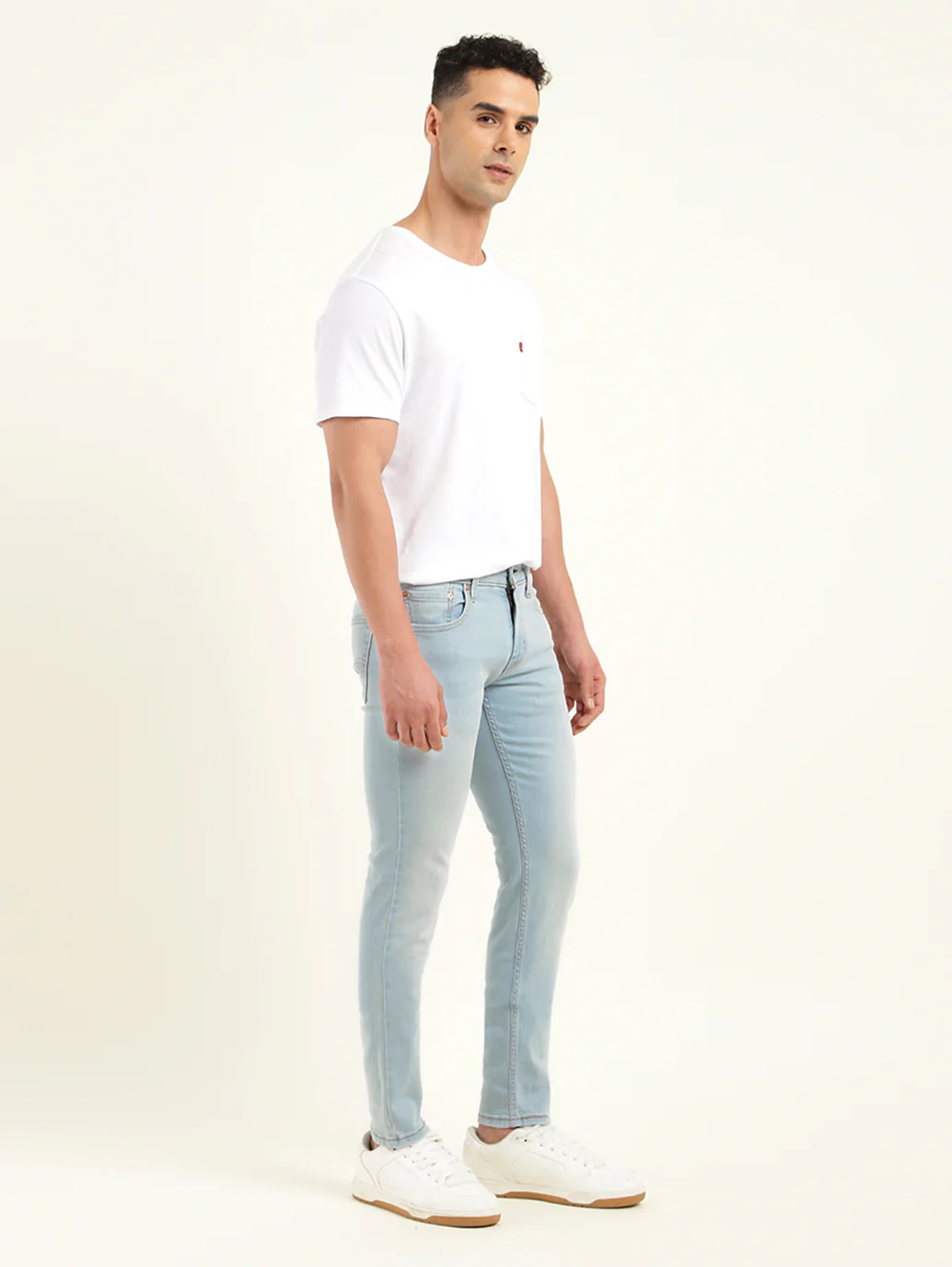 Men's 512 Blue Slim Tapered Fit Mid Rise Jeans - Image 5