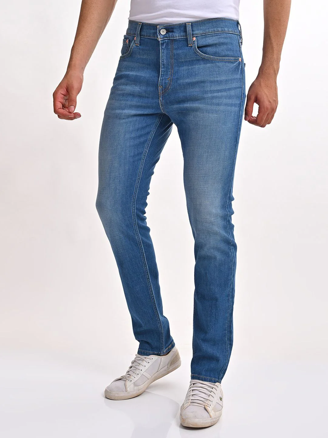Men's 512 Blue Slim Tapered Fit Mid Rise Jeans - Image 3