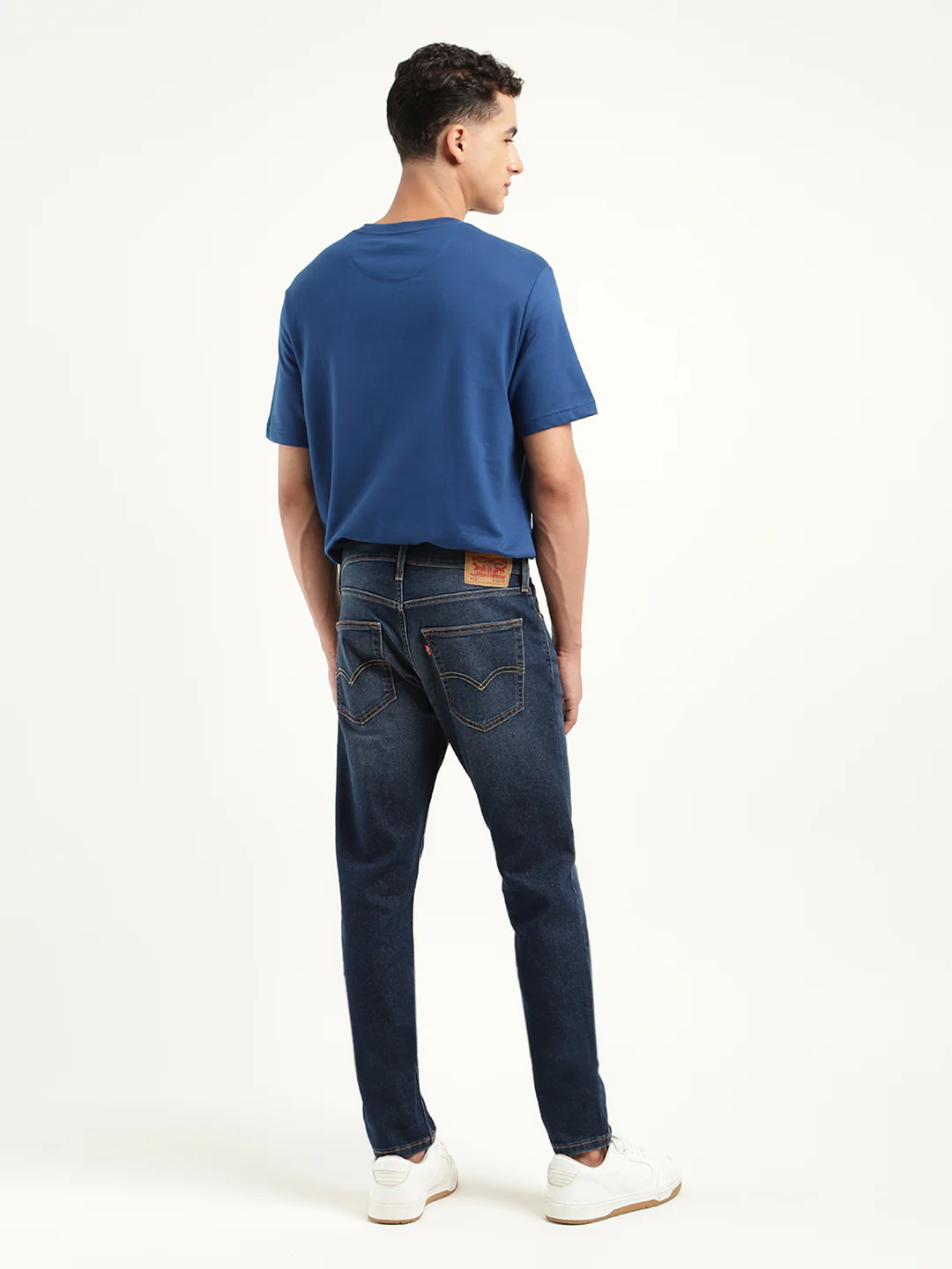 Men's 512 Blue Slim Tapered Fit Mid Rise Jeans - Image 3