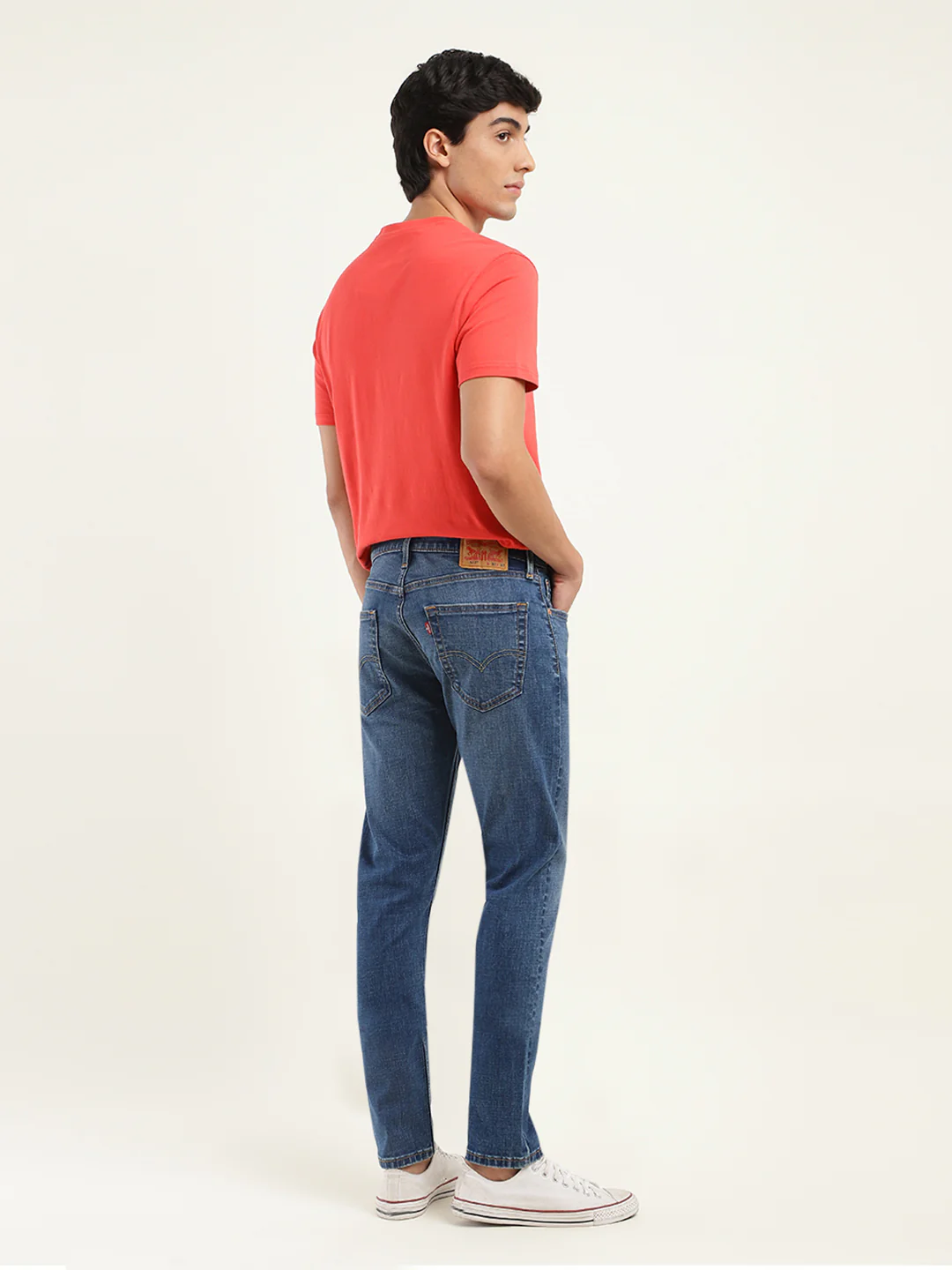 Men's 512 Blue Slim Tapered Fit Mid Rise Jeans - Image 3