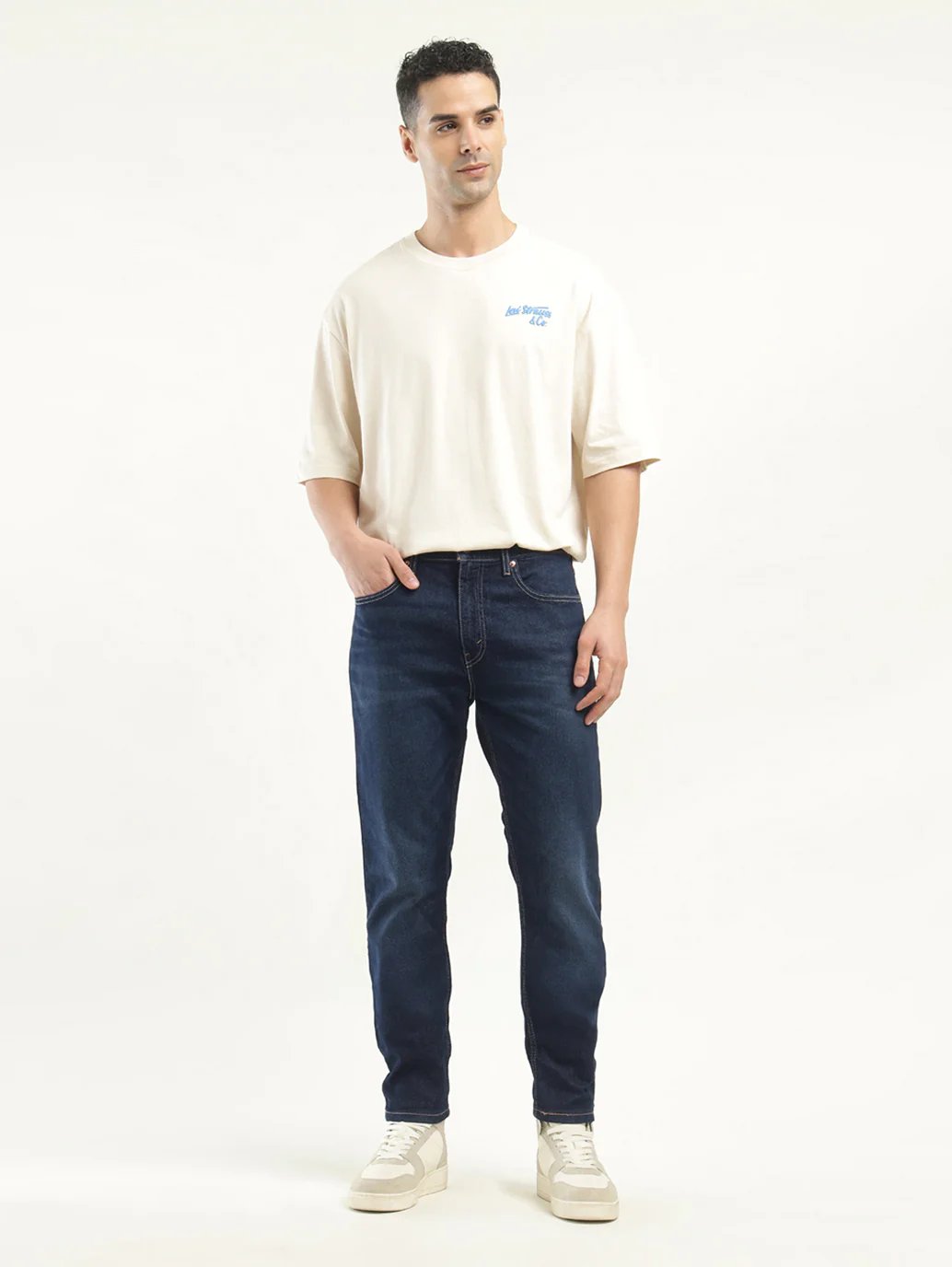 Men's 512 Blue Slim Tapered Fit Mid Rise Jeans - Image 2
