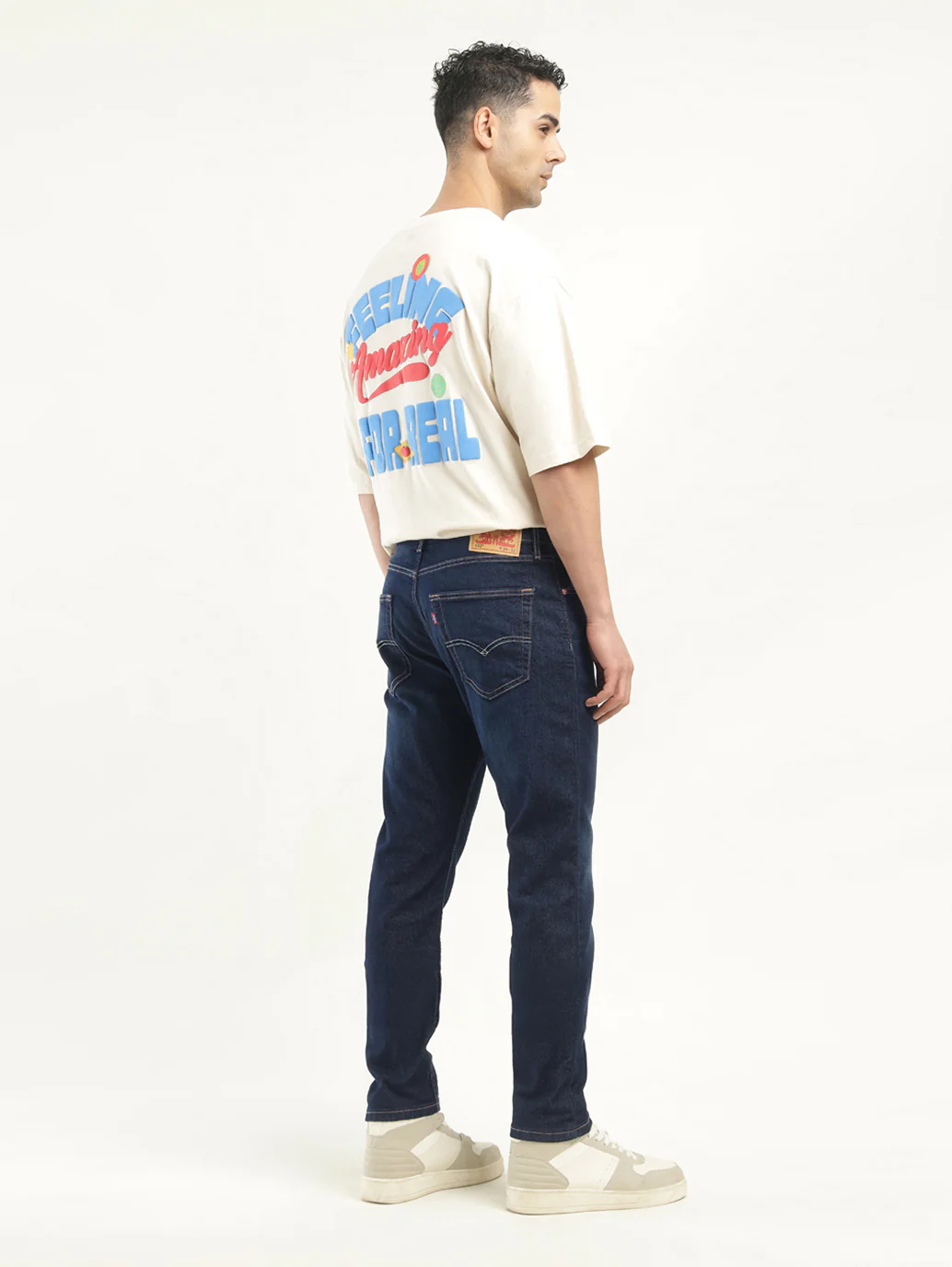 Men's 512 Blue Slim Tapered Fit Mid Rise Jeans - Image 3