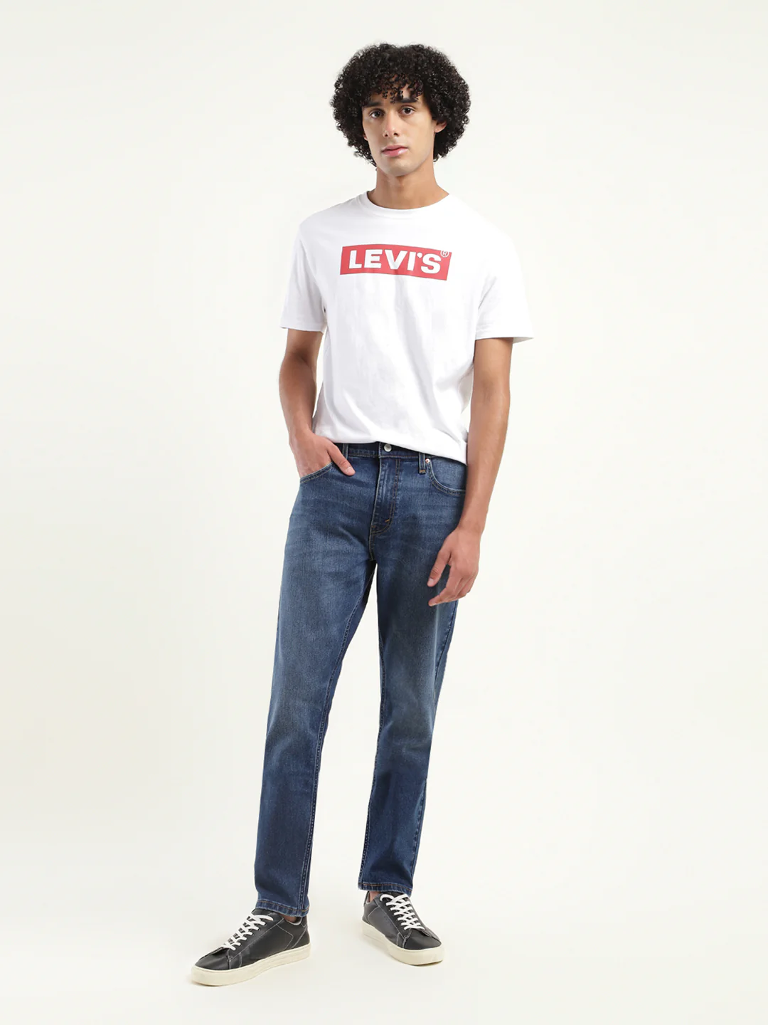 Men's 512 Blue Slim Tapered Fit Mid Rise Jeans - Image 2