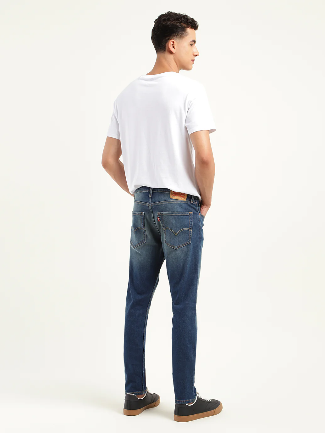 Men's 512 Blue Slim Tapered Fit Mid Rise Jeans - Image 5