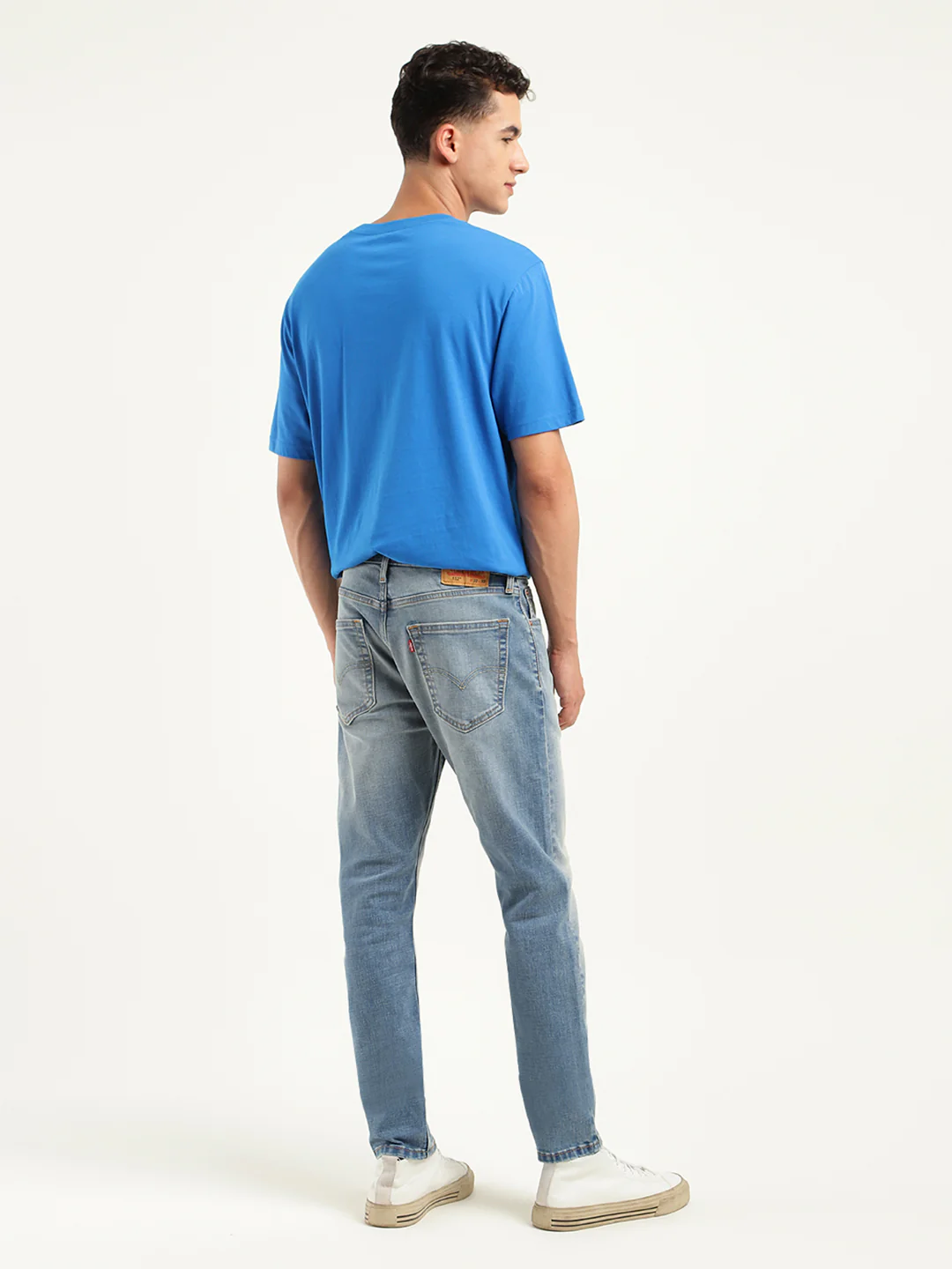 Men's 512 Blue Slim Tapered Fit Mid Rise Jeans - Image 3