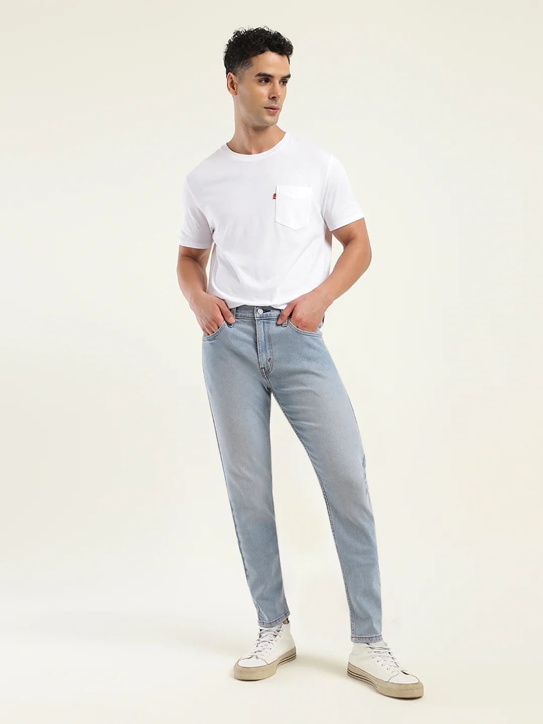 Men's 512 Blue Slim Tapered Fit Mid Rise Jeans
